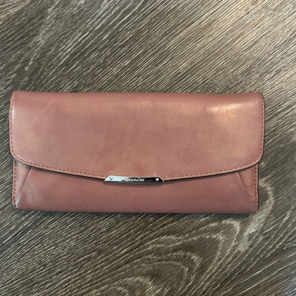 Coach | Bags | Coach Madison Metallic Leather Envelope Wallet | Poshmark